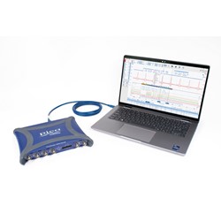 Serie PicoScope 3000E Oszilloskop von Pico Technology, Ansicht von oben