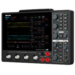 AHO14-200 Oscilloscope by Micsig, Angled view