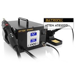 AT8502D, Atten, Heißluftstation und Lötstation Soldering Station by Atten, Angled view