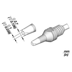 JBC D530013 Desoldering tip Ø 1 mm PADS S1