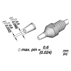 JBC D530014 Desoldering tip Ø 0.8 mm S1
