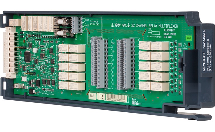 Bild: Keysight DAQM901A 20-Kanal Relais-MUX-Modul