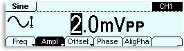 Picture: Precise amplitude adjustment