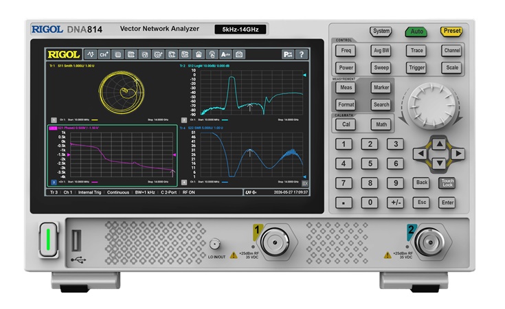 Series DNA800 Measurement Devices by Rigol, Front view