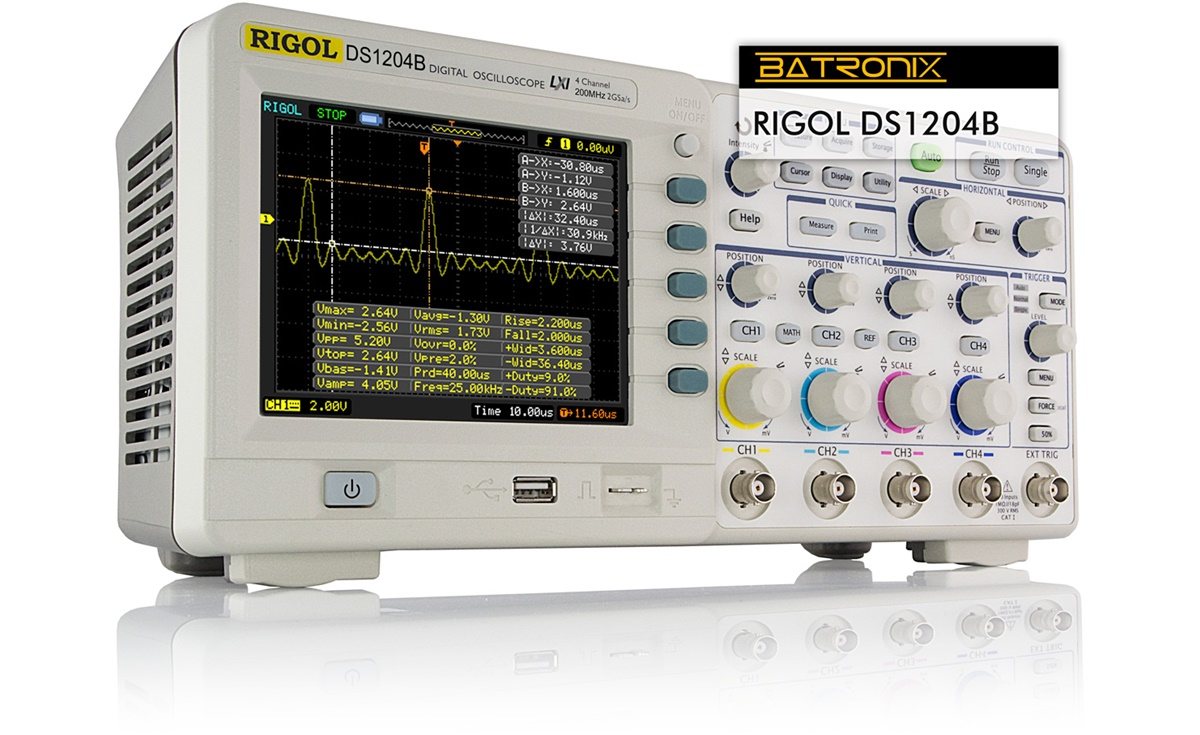 Osciloscopio digital Siglent SDS1202X-E 200MHz 1GSa/s