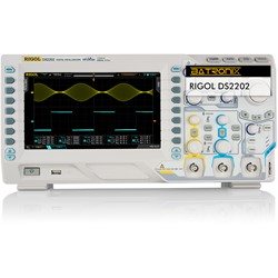 DS2202 Oszilloskop von Rigol, Vorderansicht