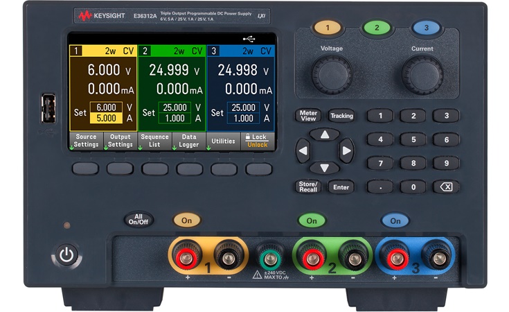 E36312A Power Supply by Keysight, Front view