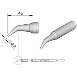 JBC C105105 Bent Ø0,3