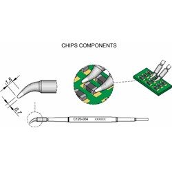 JBC C120004 Chip Ø0,7 S1