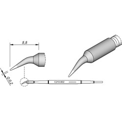 JBC C210002 Bent Ø0,2