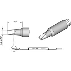 JBC C210008 Chisel 1,3 x 0,6