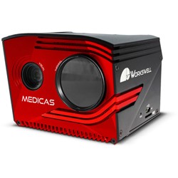 MEDICAS Wärmebildkamera von Workswell, Vorderansicht