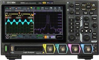 Serie MHO9 Oszilloskop von Rigol, Vorderansicht 7-Zoll-HD-Touchscreen