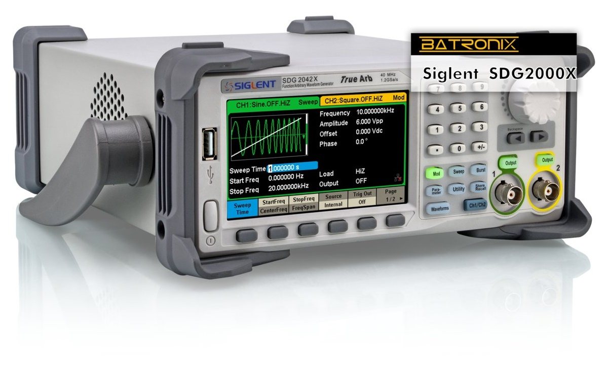 SIGLENT SDG2122X Function/Arbitrary Waveform Generator 120 MHz 1.2 GSa/s 16 bits