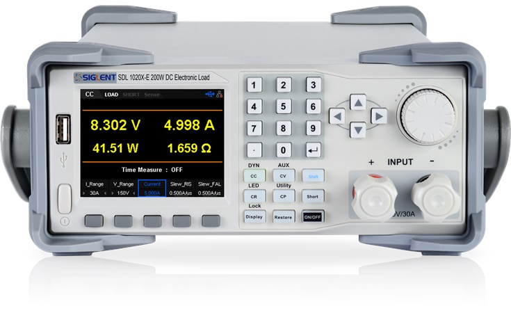 SDL1020X-E Electronic Load by Siglent, Front view