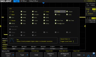 Picture: Auto measurements with statistics