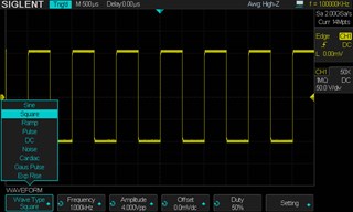 Picture: Built-in Arbitrary Waveform Generator ("+" version only)