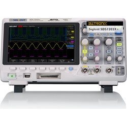 SDS1202X+ Oszilloskop von Siglent, Vorderansicht