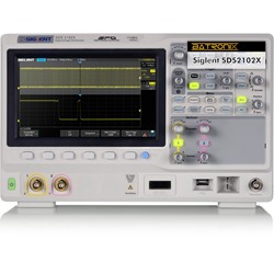 SDS2102X Oscilloscope by Siglent, Front view