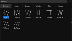 Picture: 50 MHz built-in waveform generator