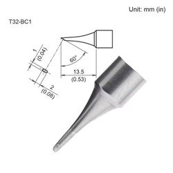 T32-BC1 Bevel 1x2 mm