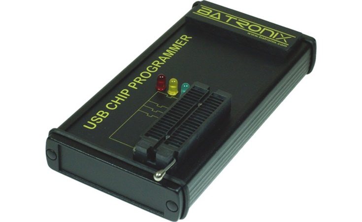 Picture: Batronix USB Chip Programmer mit Kabel und Prog-Express Software