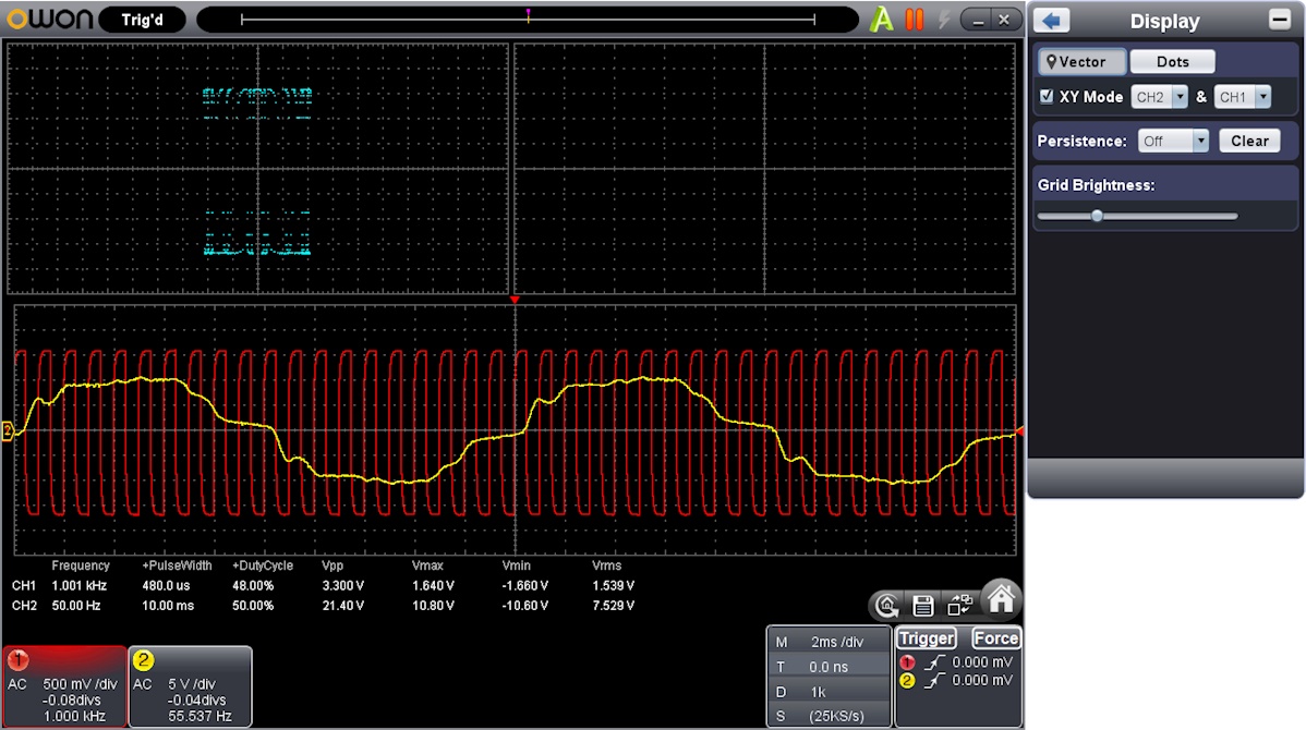 Owon VDS2062 PC USB Oscilloscope