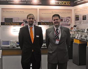 Treffen mit Bob Bluhm (Rigol) auf dem Batronix Messestand