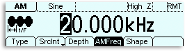 AM Modulation - Frequenzeinstellung